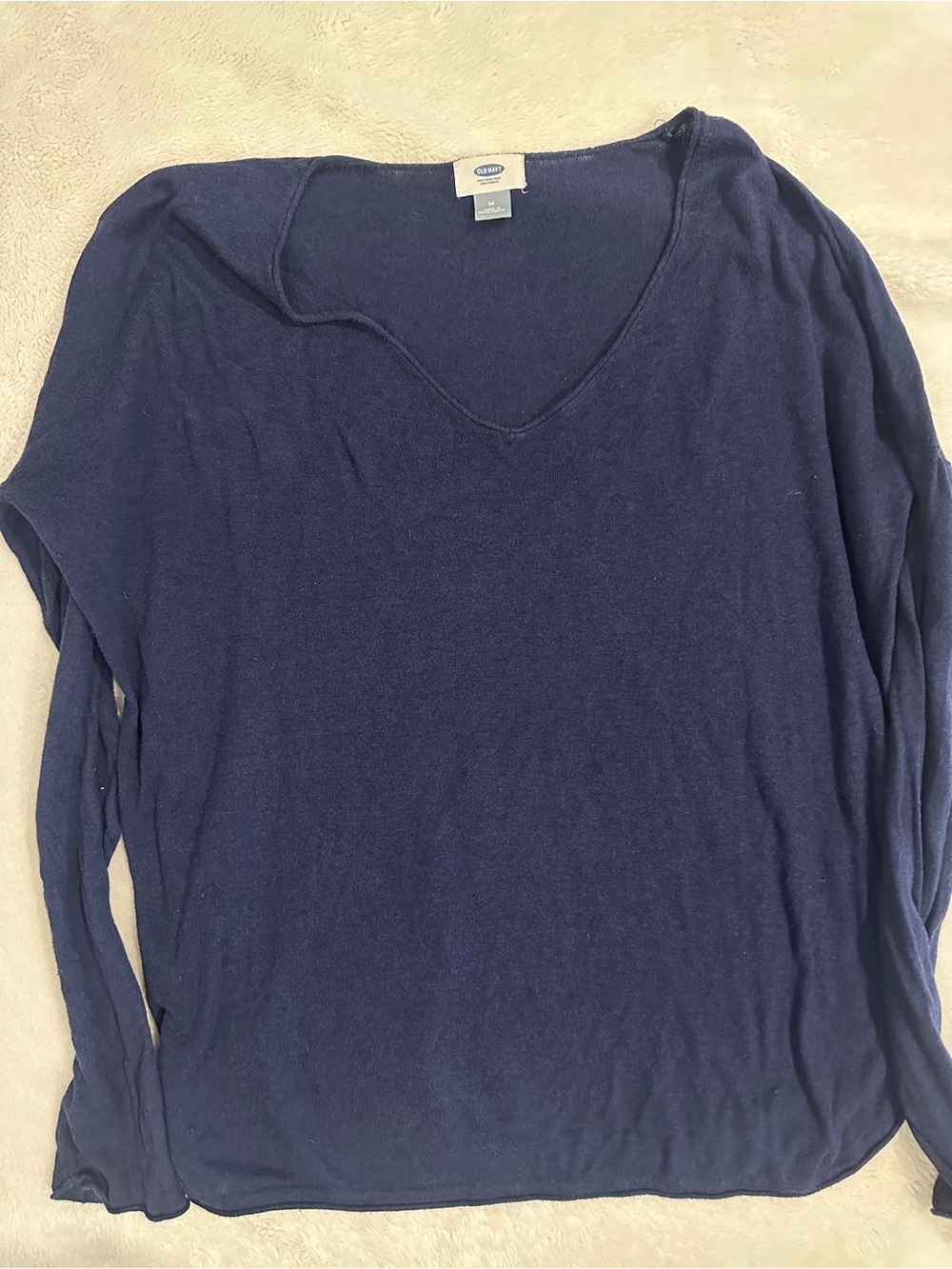 Old Navy Deep Navy V-Neck Long Sleeve Top